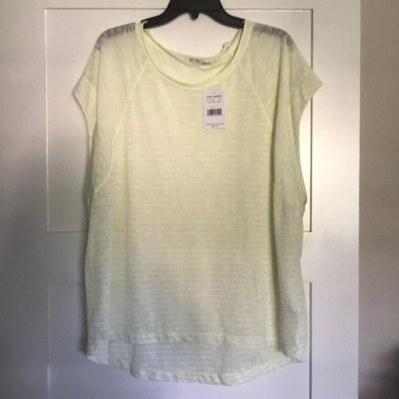 NWT ~ FREE PEOPLE HALO LOOSE STRIPED TOP sz L - Picture 4 of 12